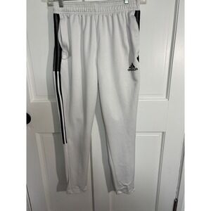 Adidas Aeroready Primegreen Soccer Training Pants Mens Medium White Black Stripe